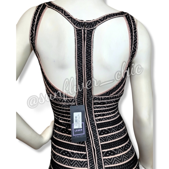 Herve Leger/Max Azria Lace Textured Bandage Dress - Picture 12 of 16